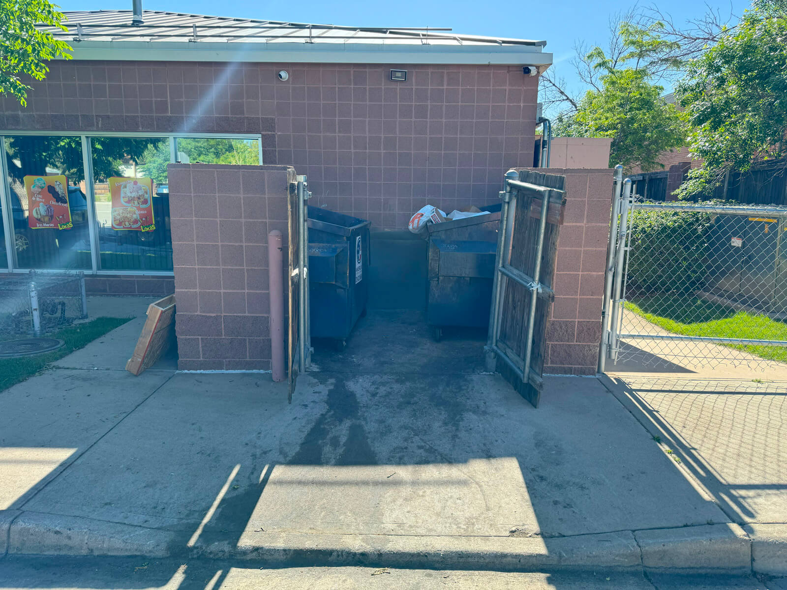 Dumpster Pad Cleaning